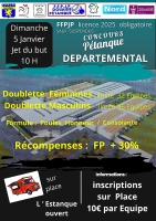 Concours Départementaux X2F et X2M - Douaisis Pétanque